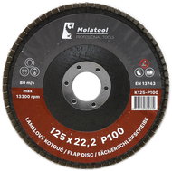 Laminated grinding wheel Molatool Korund 125 mm P100 - Lamellar Disc