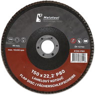 Laminated grinding wheel Molatool Korund 150 mm P80 - Lamellar Disc