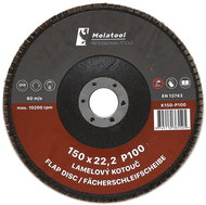 Laminated grinding wheel Molatool Korund 150 mm P100 - Lamellar Disc