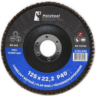 Lamelový brusný kotouč Molatool VSM Zirkon 125 mm P40 - Lamelový kotouč
