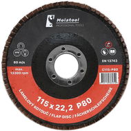 Lamelový brusný kotouč Molatool Keramický 115 mm P80 - Lamelový kotouč