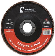 Lamelový brusný kotouč Molatool Keramický 125 mm P80 - Lamelový kotouč