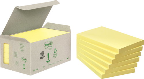 3M 76x127mm yellow - Sticky Notes - Main image