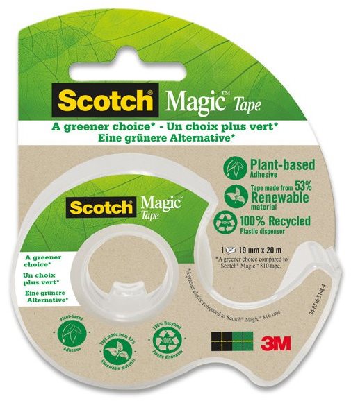 3M Scotch Magic 900, 19 mm x 20 m, újrahasznosított edénnyel együtt