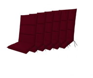 Doppler CITY 4413 high, set of 6, armchair and chair cushions - Cushion