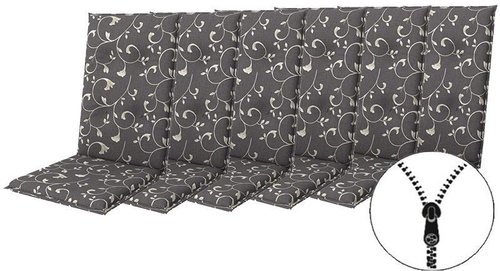 Doppler LIVING 2097 tall, set of 6, chair and armchair pads with zipper - Cushion - Main image