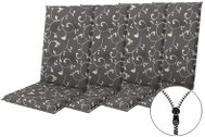 Doppler LIVING 2097 tall, set of 4, chair and armchair pads with zipper - Cushion