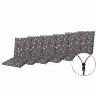 Doppler LIVING 2097 low, set of 6, chair and armchair pads with zipper - Cushion