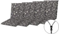 Doppler LIVING 2097 low, set of 4, chair and armchair pads with zipper - Cushion