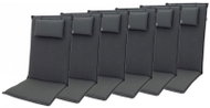 Doppler ELEGANT 2430 high, set of 6, chair and armchair cushions with headrest - Cushion