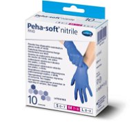 PEHA-SOFT gumené bezlatexové spevnené rukavice M 10 ks - Gumené rukavice