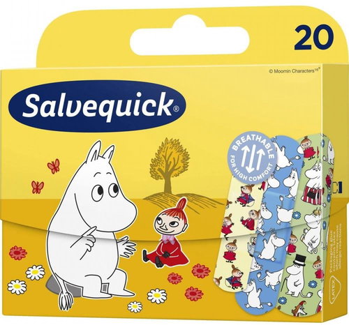 SALVEQUICK Patch for children Moomins 20 pcs - Plaster - Main image