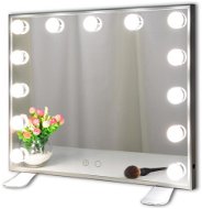 Mmiro, Hollywoodské zrcadlo make-up bez rámu L613, 50 × 42 cm, stříbrné - Kosmetické zrcátko