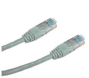 Datacom CAT6, UTP, 0,25m, szürke - Hálózati kábel - Fő fotó