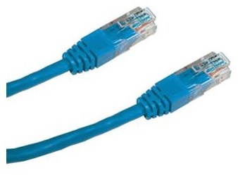 Patchkabel, Datacom, CAT6, UTP, 0,25 m blau - LAN-Kabel - Hauptbild