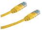 Datacom, CAT6, UTP, 0,25 m, žltý - Sieťový kábel