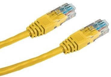 Patchkabel, Datacom, CAT6, UTP, 0,5m, gelb - LAN-Kabel - Hauptbild