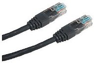 Datacom, CAT6, UTP, 0,5 m, čierny - Sieťový kábel