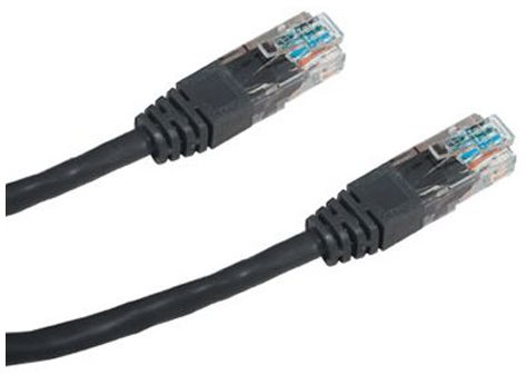 Datacom CAT5E UTP black 2m - Ethernet Cable - Main image