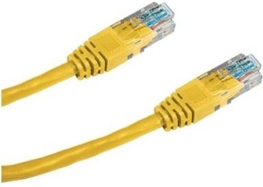 Datacom CAT5E UTP, 2m, sárga