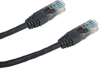 Datacom CAT5E UTP black 3m - Ethernet Cable - Main image