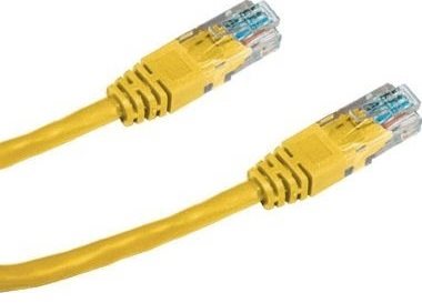 Datacom CAT5E UTP yellow 3m - Ethernet Cable - Main image