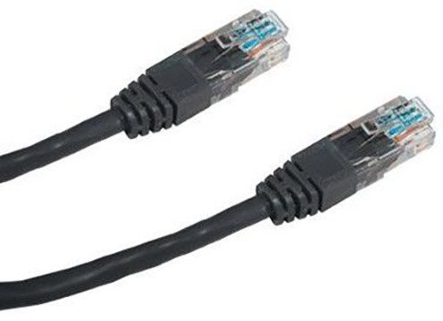 Datacom CAT5E UTP black 5m - Ethernet Cable - Main image