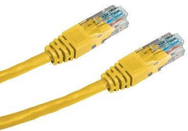 Datacom CAT5E UTP, 7m, sárga - Hálózati kábel - Fő fotó