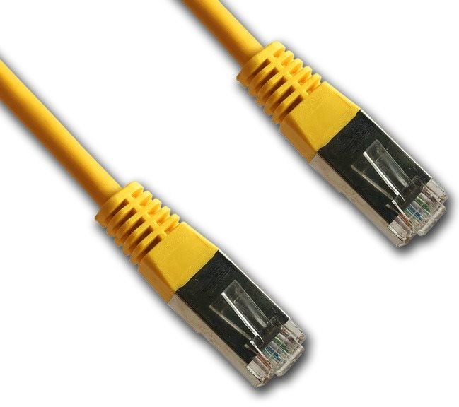 Datacom CAT5E FTP, 1m, sárga