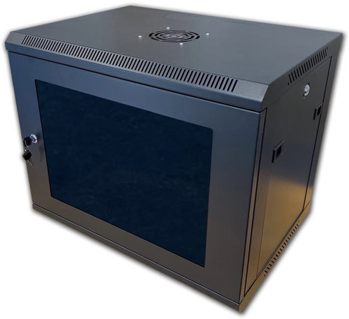 Datacom 19" RACK one-piece 9U black - Data Cabinet - Main image