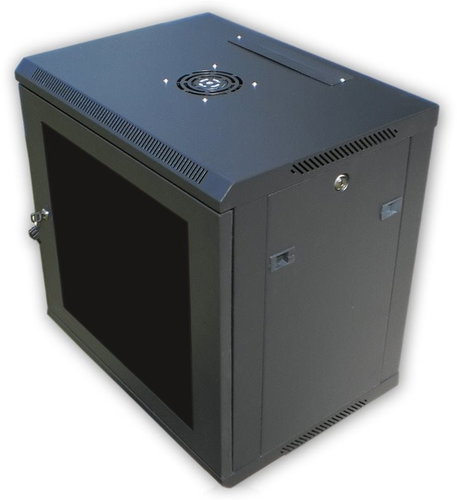 Datacom 19" RACK one-piece 12U black - Data Cabinet - Main image