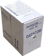 Datacom, wire, CAT5E, FTP, PE outdoor, 305m/box - Ethernet Cable