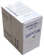 Datacom, licna (lanko), CAT5E, UTP, 305 m/box červený - Sieťový kábel