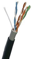 Datacom UTP Wire CAT5E PVC + PE 305m Coil Black 2-OUTDOOR - Ethernet Cable