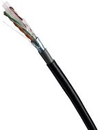 Datacom FTP Kabel CAT6 PVC+PE 305m Spule schwarz 2-OUTDOOR - LAN-Kabel