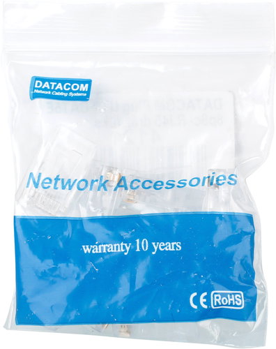 Datacom, RJ45, CAT5E, UTP, 8p8c, for wires - Connector - Main image