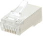 Konektor Datacom 10-pack, RJ45, CAT5E, STP, 8p8c, stíněný, neskládaný, na licnu (lanko) - Konektor