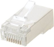 100-pack,Datacom RJ45, CAT5E, STP, 8p8c, stíněný, neskládaný, na licnu (lanko) - Konektor