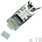 Datenkommunikationsstecker STP CAT7 (6A) 8p8c-RJ45-Kabel (10 Stück) - Steckverbinder