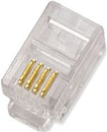 100-pack, Datacom, RJ10, CAT3, UTP, 4p4c, Unshielded, Cable (Stranded) - Connector