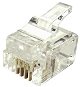 Connector 10-pack, Datacom, RJ11, CAT3, UTP, 6p4c, Unshielded, Stacked, Stranded - Konektor