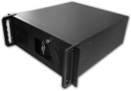Számítógépház DATACOM 19" Case IPC 4U/485mm BK PSU nélkül - Počítačová skříň
