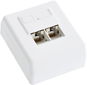 Datacom, CAT5E, STP, 2x RJ45, on a plaster - Socket