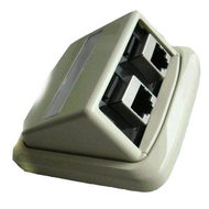  ABB Tango, CAT5E, STP, 2x RJ45 Keystone, concealed  - Socket