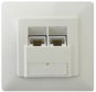 Datacom, CAT5E, STP, 2x RJ45, recessed - Socket