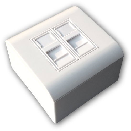 Datacom Modular data socket STP CAT6A 2xRJ45 - Socket - Main image