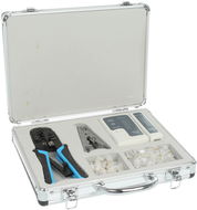 Network Kit, network tester, Wire Pliers 8P+6P, RJ45 plugs - Set