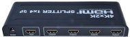 PremiumCord Externý HDMI Splitter, 4x port HDMI 1.4a čierny - Rozbočovač