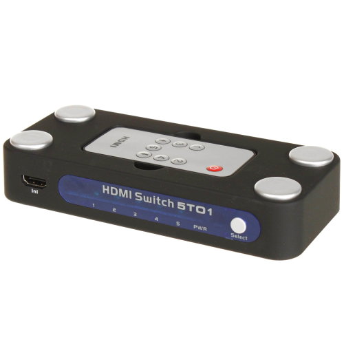 Externí HDMI Switch, 5x port HDMI 1.3 černý - - - Main image