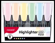 MONAMI 604 - 6, Pastel, Set of 6 pcs - Highlighter